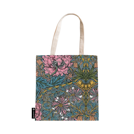Morris Pink Honeysuckle Canvas Tote Bag
