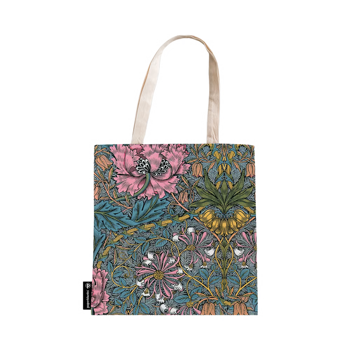 Morris Pink Honeysuckle Canvas Tote Bag