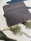David Aubrey 18k Gold Czech Glass Earrings