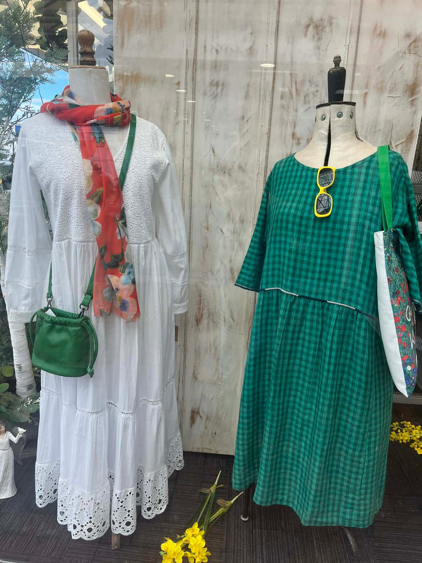 PADMA Emerald Linen Dress