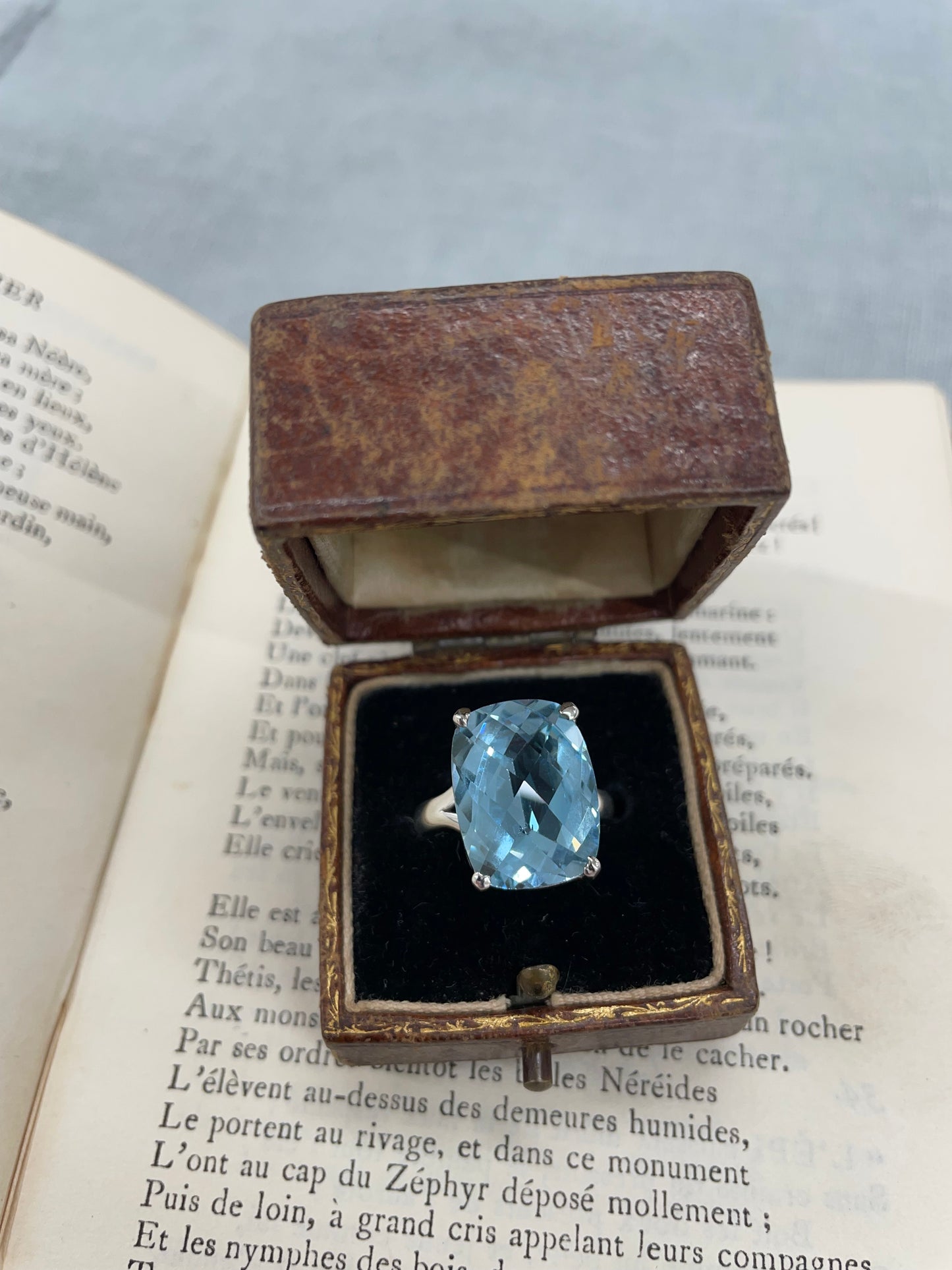 Ziro Valley Blue Topaz SS Ring