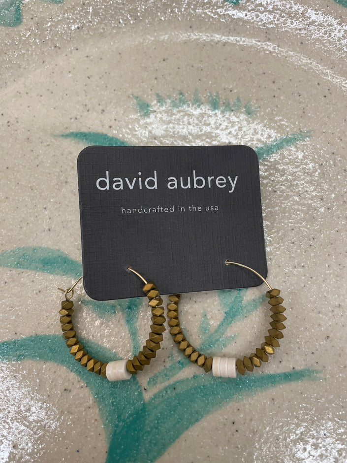 David Aubrey Beaded Hoop Earrings