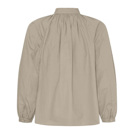 Irissa Long Sleeve Blouse Feather Grey - Anne-mi