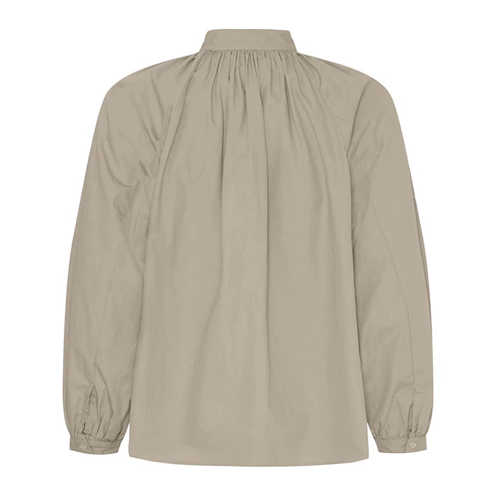 Irissa Long Sleeve Blouse Feather Grey - Anne-mi