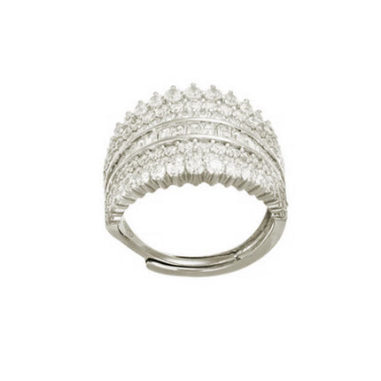 Simply Italian Valentina Seven Band Deco Ring