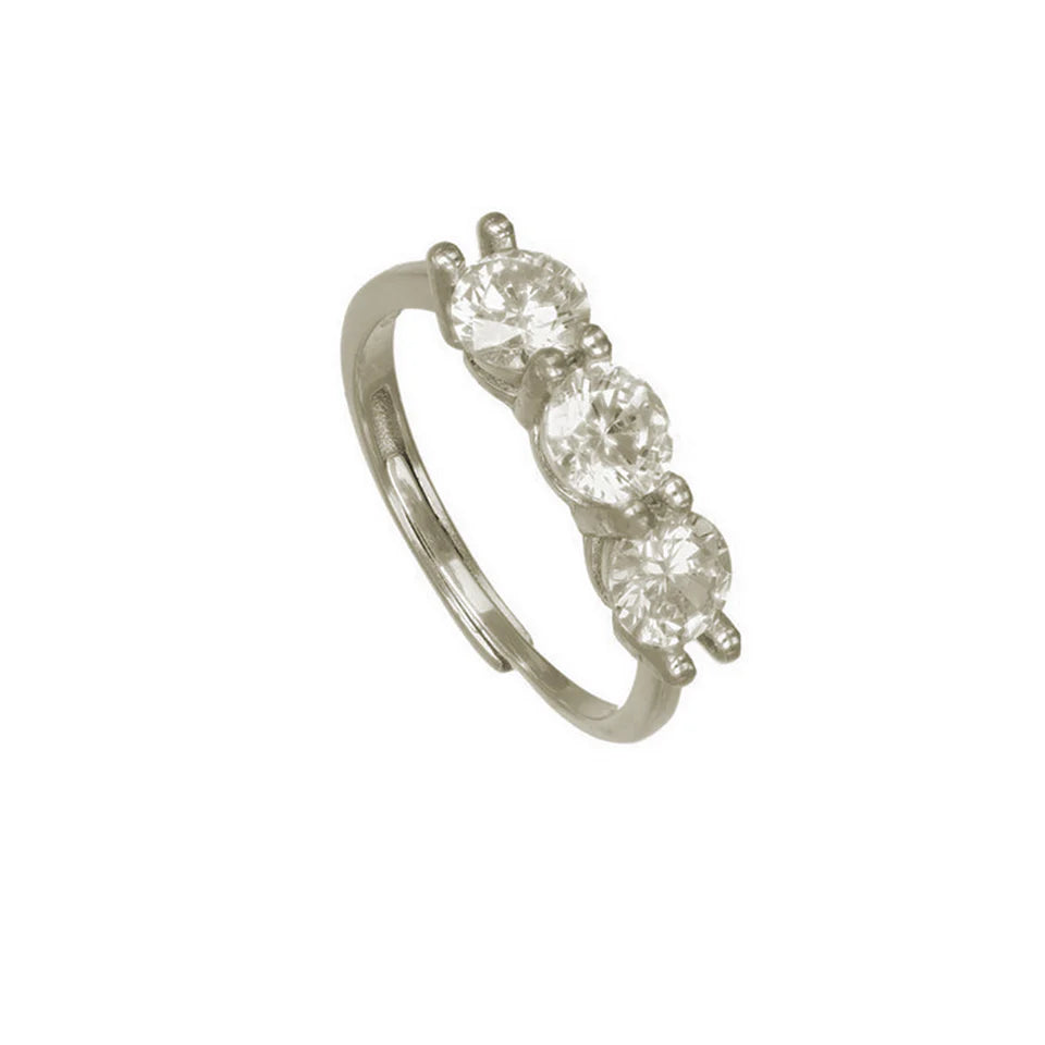 Simply Italian Valentina Three Stone Ring