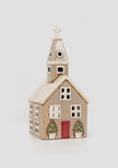 Alsace Tea Light Christmas Church Stone