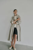 Irissa Trenchcoat Feather Grey - Anne-mi