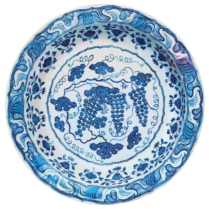 Ashmolean Museum Tin Blue Grapes Plate