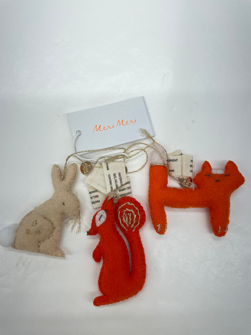 Forest Animals Tree Decoration Set