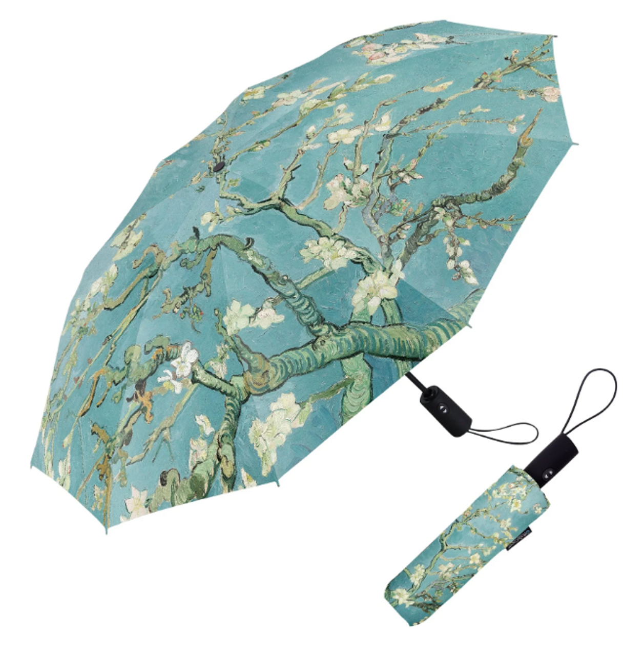 Van Gogh Almond Blossom Folding Travel Umbrella