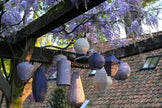 Lumiz Lantern  Drop 28cm Mauve Purple Topaze