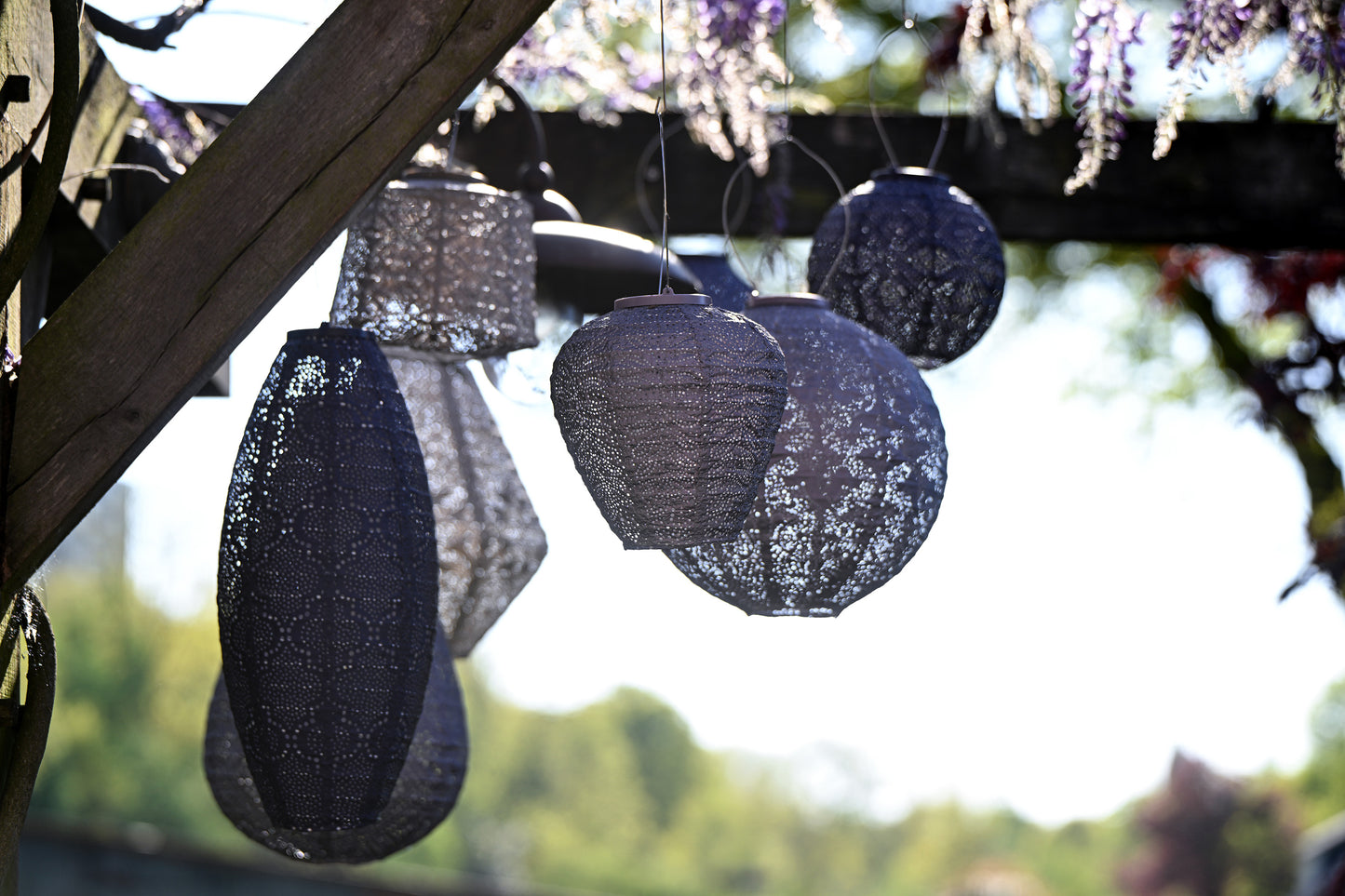 Lumiz Lantern  Balloon 20cm Mauve Purple Folia