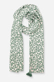 Brakeburn Khaki Leopard Floral Scarf