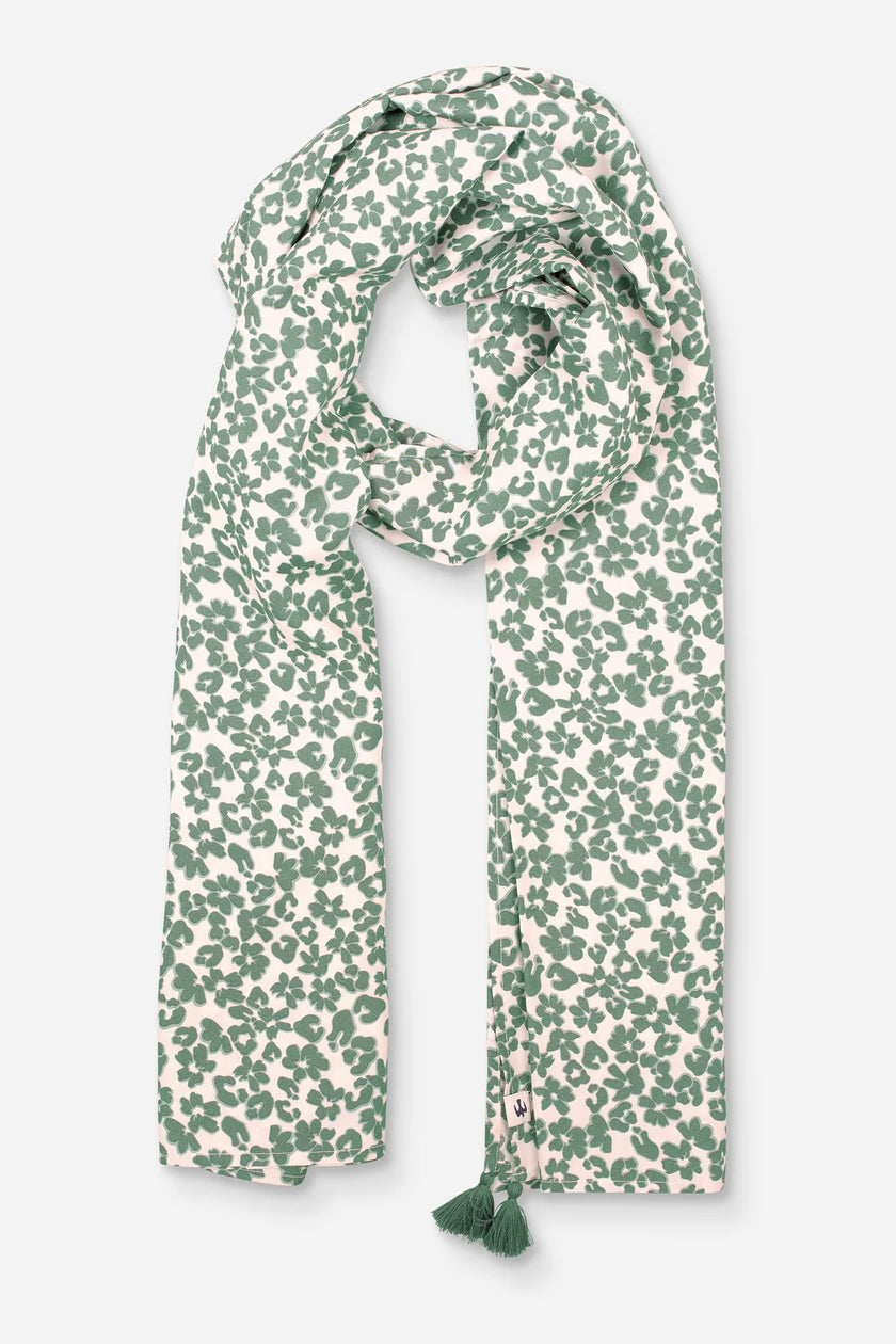 Brakeburn Khaki Leopard Floral Scarf