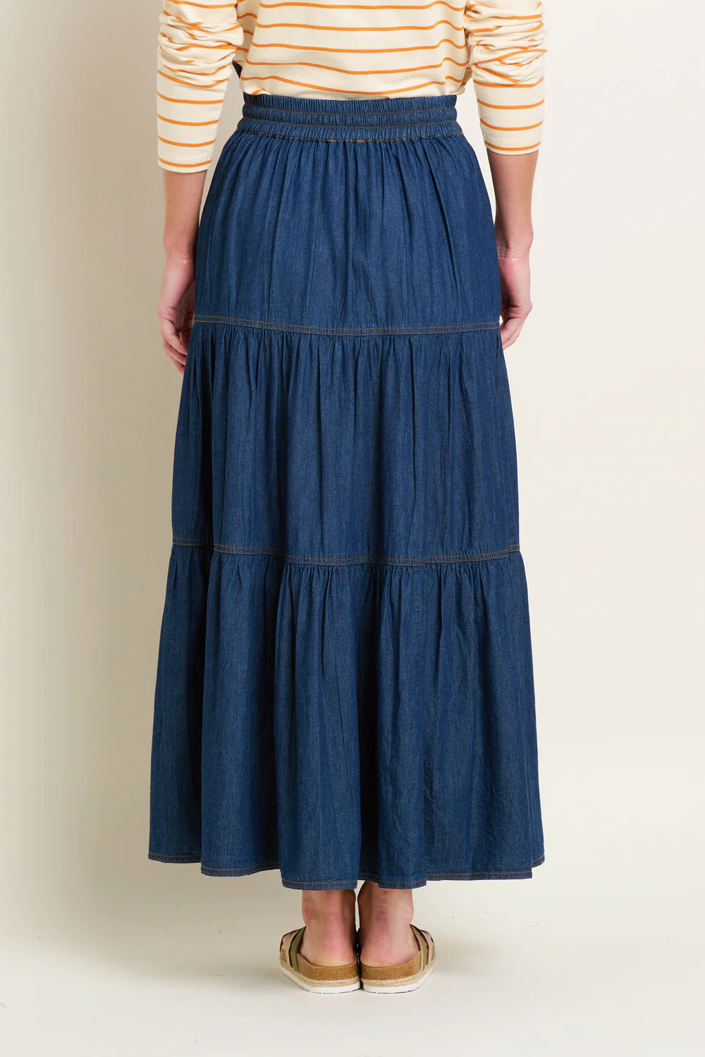 Brakeburn Denim Maxi Skirt