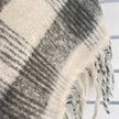 BLISS Throw by Linens & More -White/Dark Grey