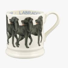 Emma Bridgewater Black Labrador half-pint mug, handmade in Stoke-on-Trent, available in New Zealand