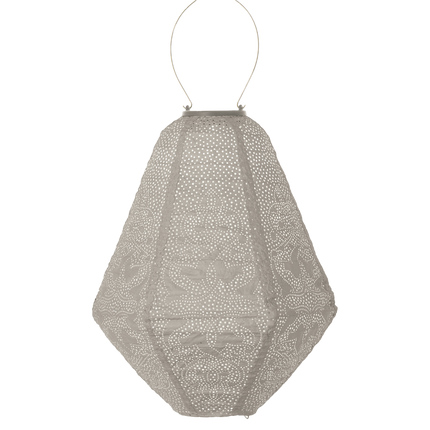 Lumiz Lantern Can 30cm Light Taupe Marrakesh