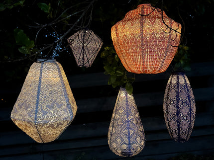 Lumiz Lantern Can 30cm Light Taupe Marrakesh