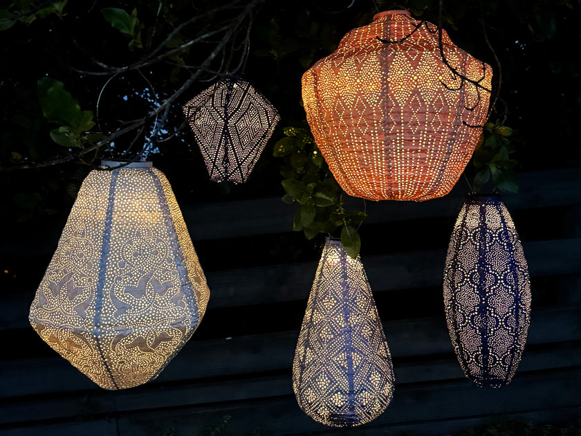 Lumiz Lantern Can 30cm Light Taupe Marrakesh