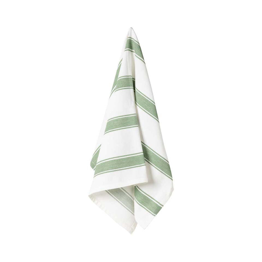 Casafina Tea Towel - Chive Stripe