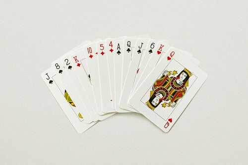 Botanical playing cards deck and box