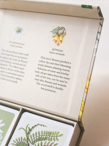 Botanical playing cards face designs