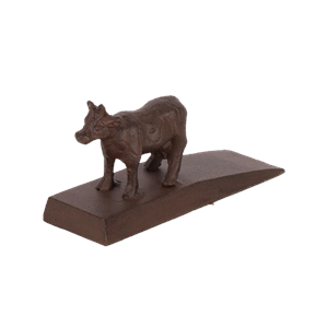 Cast Iron Door Wedge - Cow