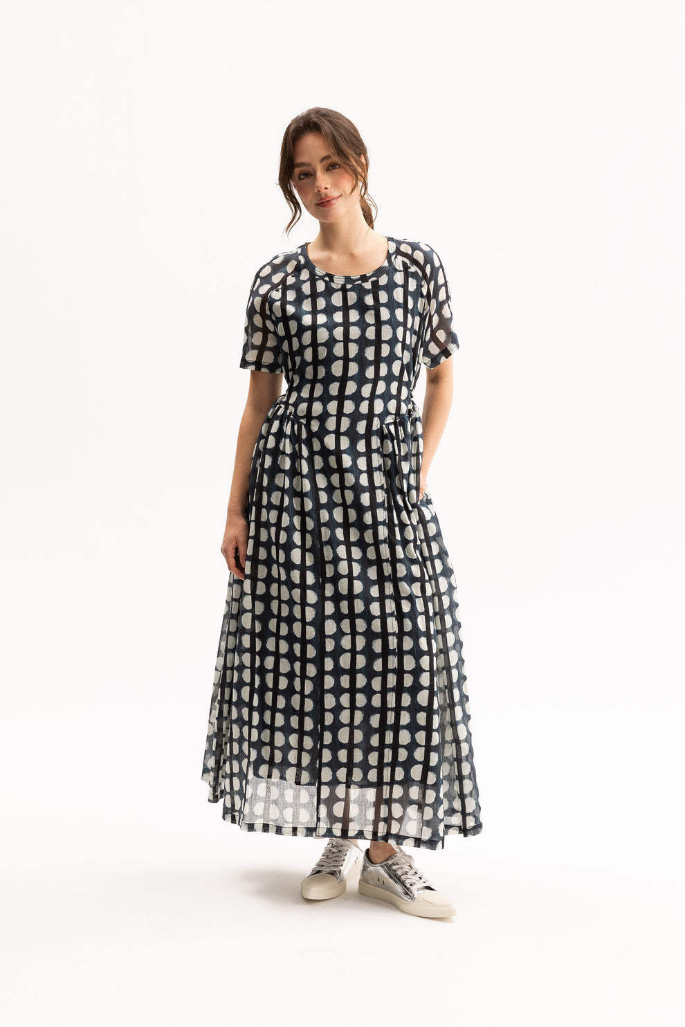 Natori Navy Print Dress-Blacklist