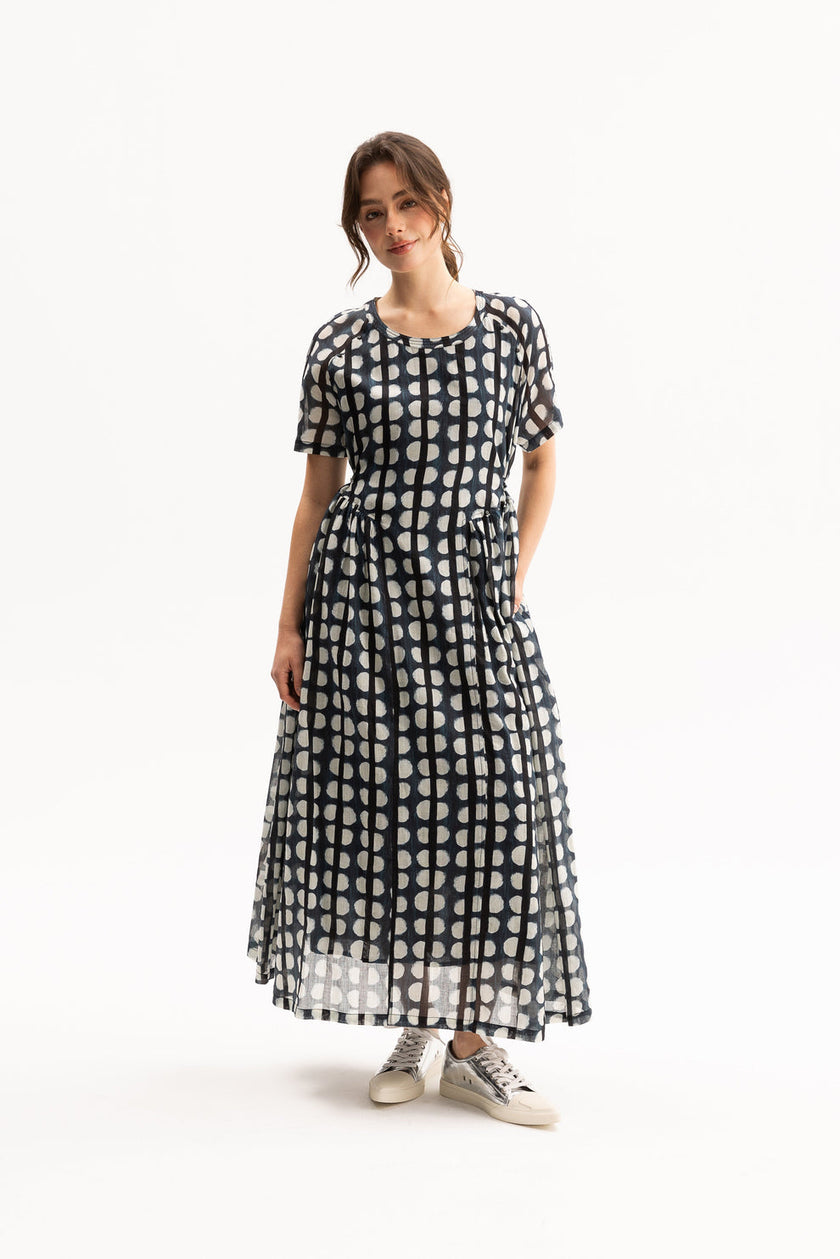 Natori Navy Print Dress-Blacklist