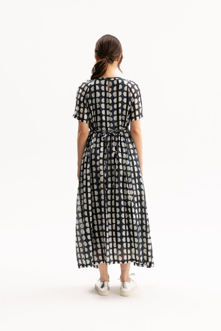 Natori Navy Print Dress-Blacklist