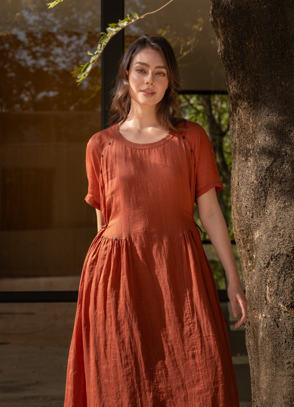 Brick Natori Dress by Blacklist