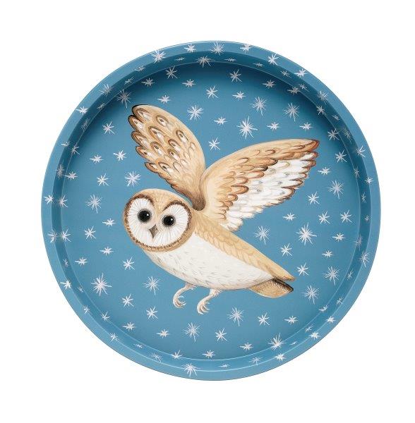 Owl Tin Tray