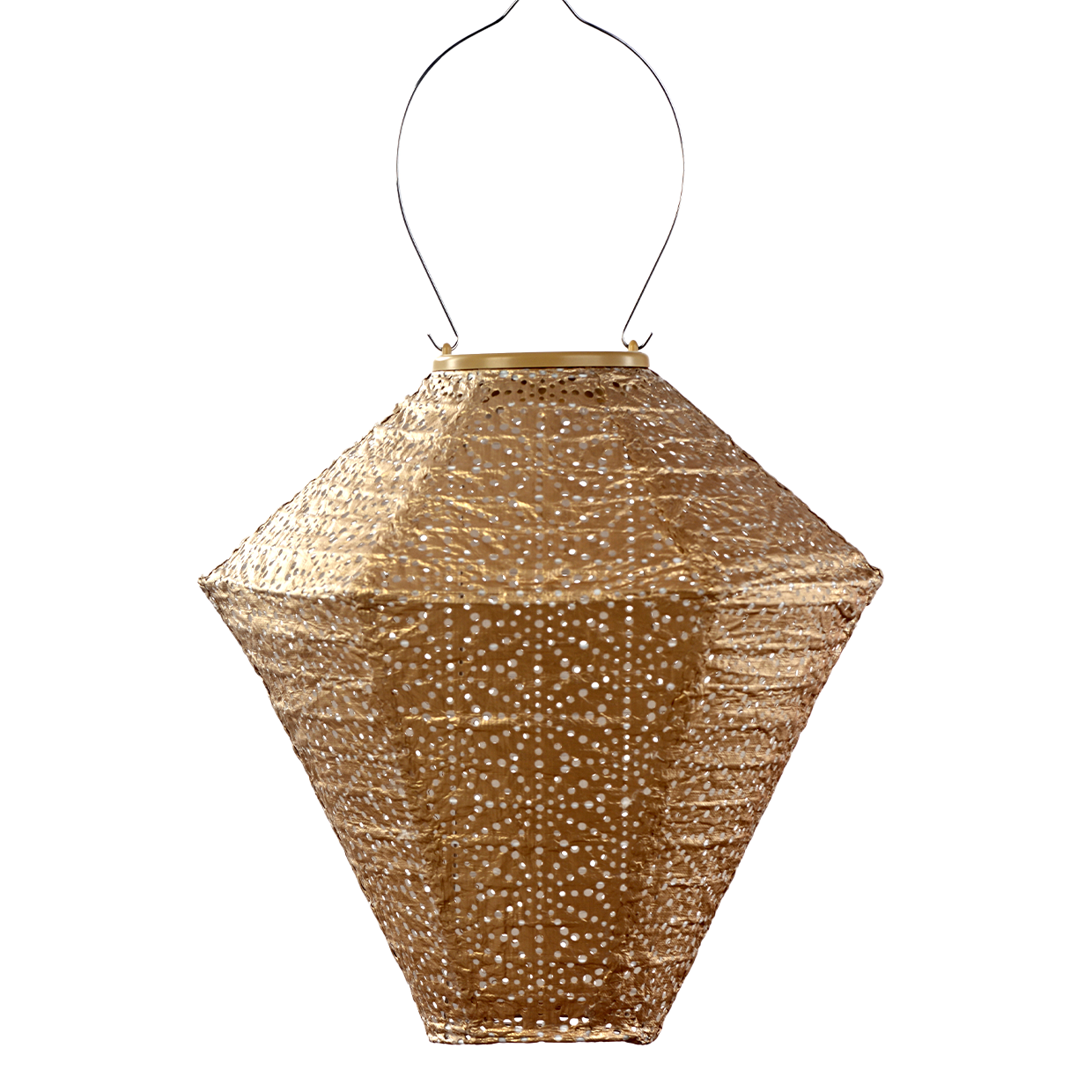 Lumiz Lantern  Diamond 28cm Gold Sashiko