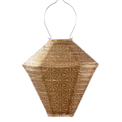 Lumiz Lantern  Diamond 28cm Gold Sashiko