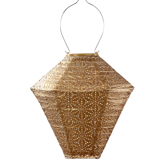 Lumiz Lantern  Diamond 28cm Gold Sashiko