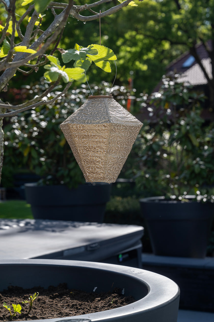 Lumiz Lantern  Diamond 28cm Gold Sashiko
