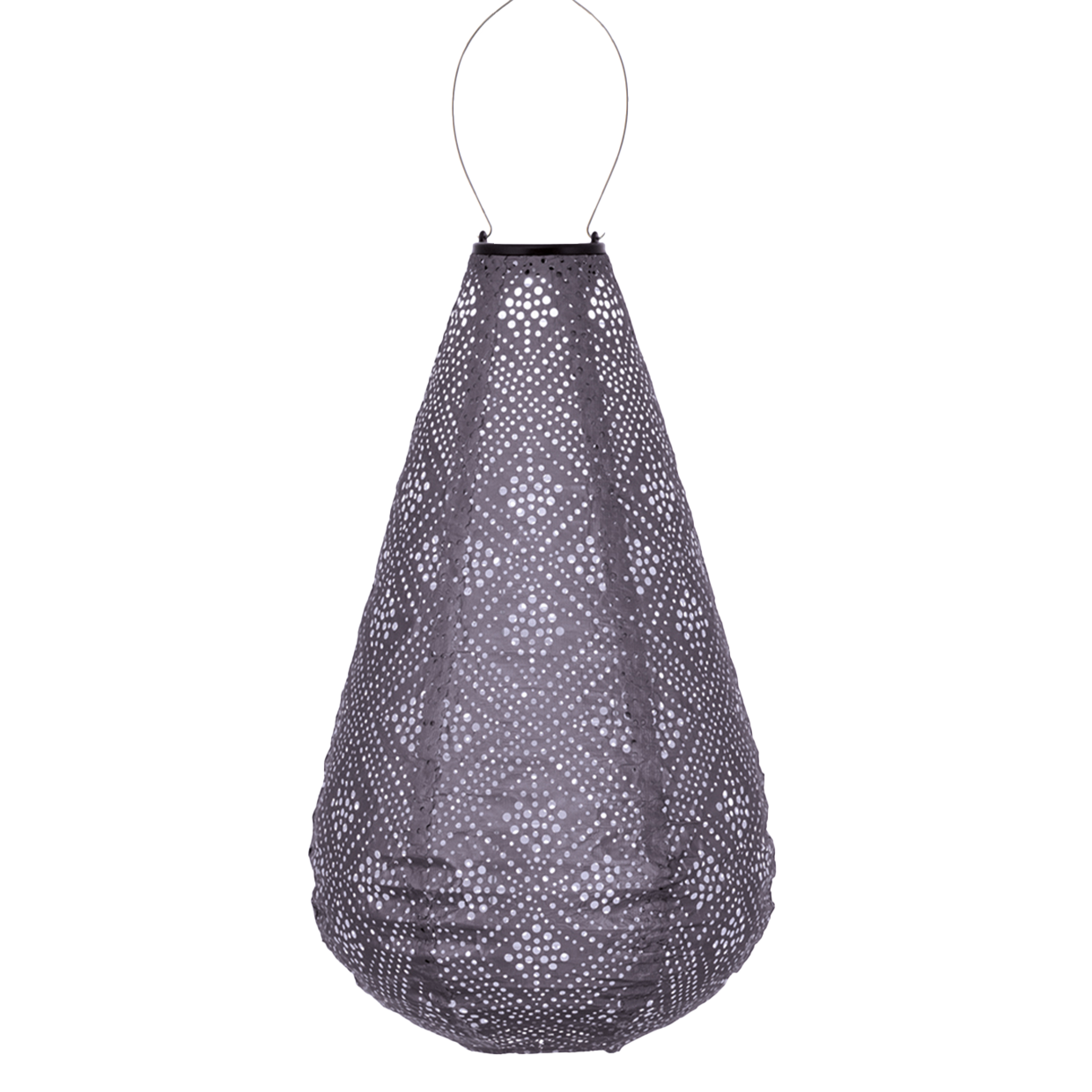 Lumiz Lantern  Drop 28cm Mauve Purple Topaze