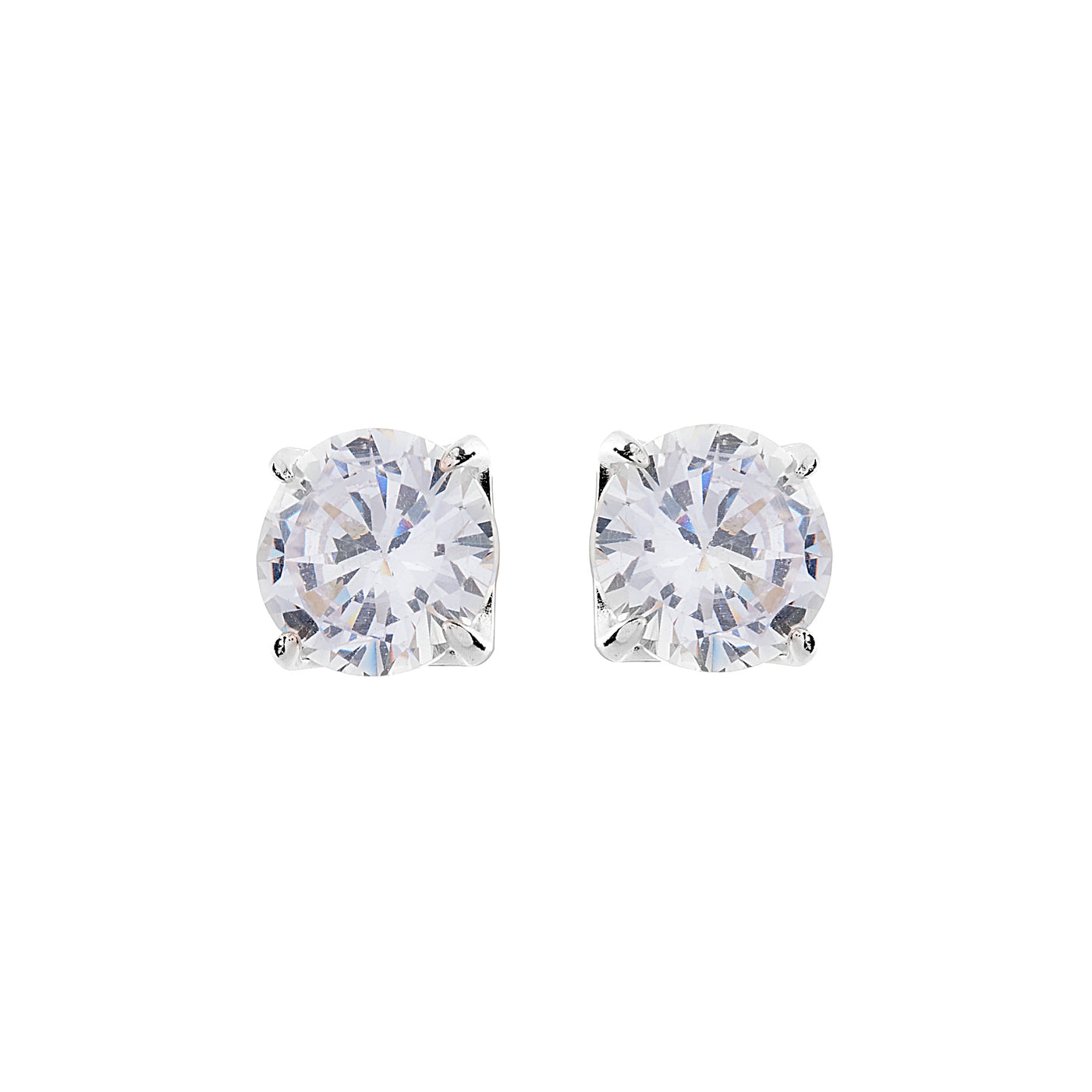 Sybella Cubic Zirconia Silver Stud Earrings