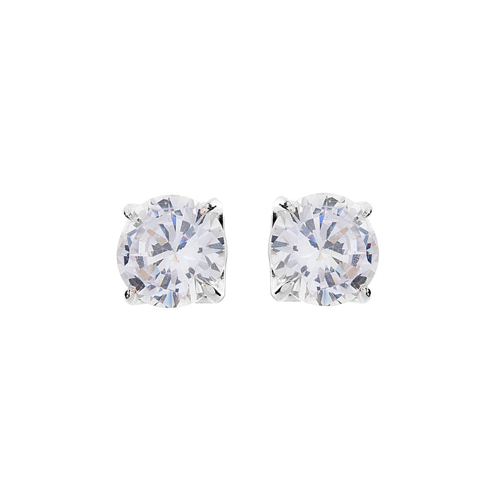 Sybella Cubic Zirconia Silver Stud Earrings