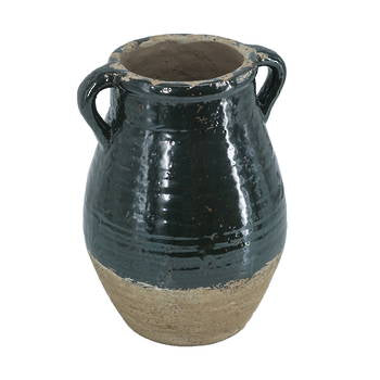 Amphora Vase Dark Green