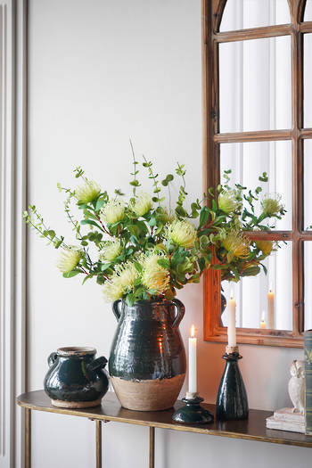 Amphora Vase Dark Green