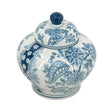 Porcelain Blue and White Lidded Jar