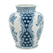 Porcelain Blue and White Round Vase