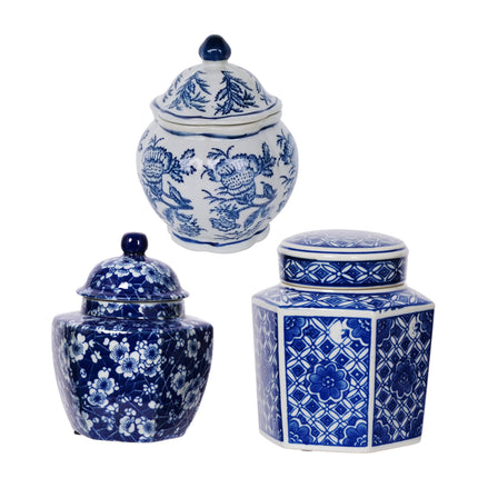 Blue & White Decorative Ginger Jars - Le Monde