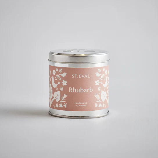 St  Eval Candle -  Tin Summer Rhubarb