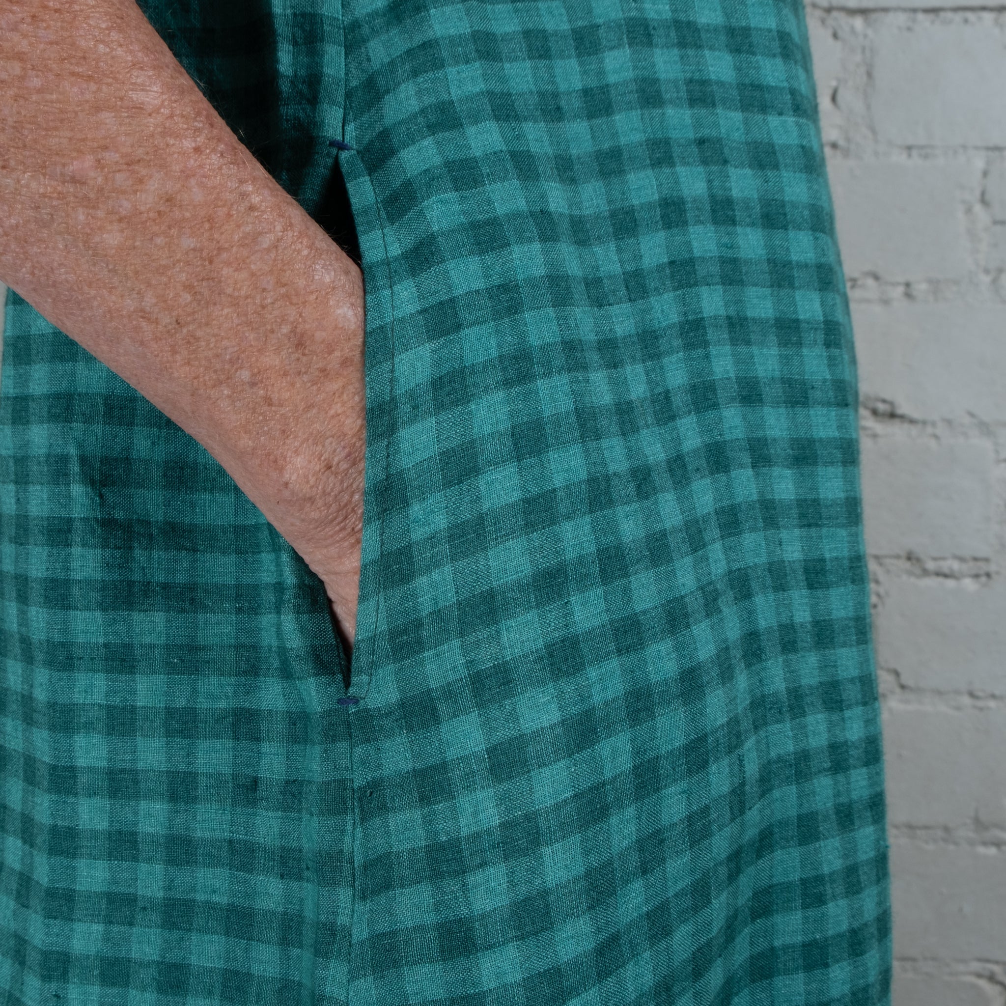 PADMA Emerald Linen Dress