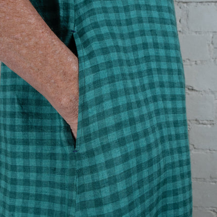 PADMA Emerald Linen Dress