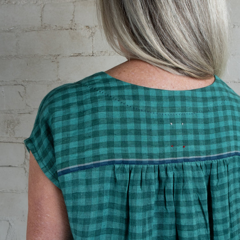 APARNA Emerald check Dress